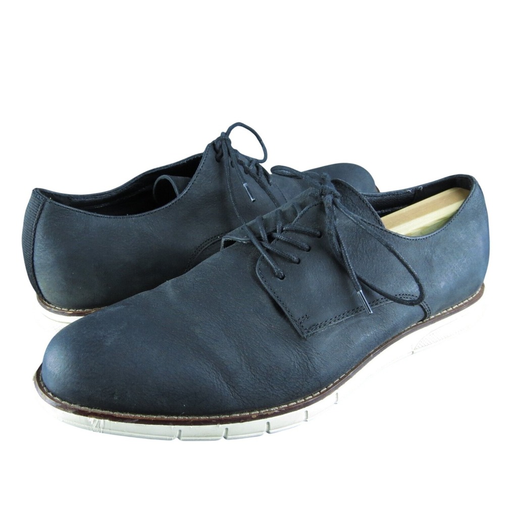 Crown Vintage Men's Tate Oxford Sneaker‎ Black Leather Size 11M Gently Used 2025